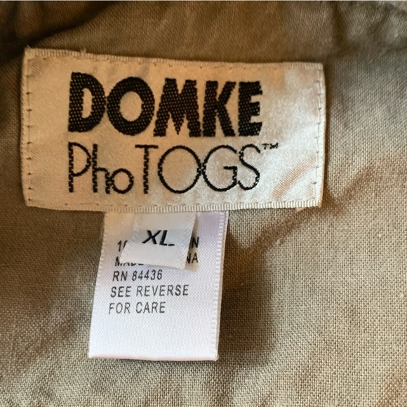 Vintage Domke PhoTOGS Vest Utility Mens XL Cotton Khaki Pockets Photographer - Picture 8 of 11